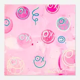 André, Nine Guys in the Pink, 2019, acrylic and spray paint on canvas