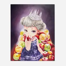 Jade Kim, The Apple Throne, 2023, oil on canvas
