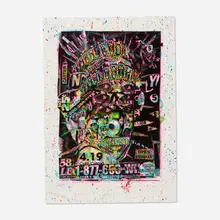 Bäst, Trash & Royal, 2008, screenprint in colors with hand-embellishments on wove paper