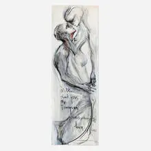 Hera, Well, Thank You, Mr. Tennyson..., 2016, charcoal and acrylic on canvas