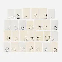 Richard Colman, Untitled, 2002, ink, gaphite and charcoal on paper in twenty-seven parts