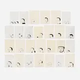 Richard Colman, Untitled, 2002, ink, gaphite and charcoal on paper in twenty-seven parts