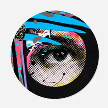 Paul Insect, The Observer 4, 2021, screenprint in colors with glitter on Somerset