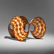 Malcolm Tibbetts, Ribbon, c. 2003, walnut, maple