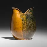George E. Ohr, Vase, 1897-1900, glazed earthenware