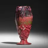 George E. Ohr, Large coupe, 1897-1900, glazed earthenware