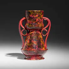 George E. Ohr, Vase, 1898-1910, glazed earthenware