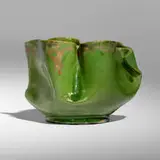 George E. Ohr, Vase, 1906, bisque earthenware