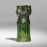 George E. Ohr, Vase, 1897-1900, glazed earthenware