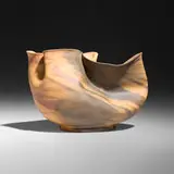 George E. Ohr, Vase, 1898-1910, glazed earthenware