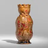 George E. Ohr, Fine and Tall vase, 1897-1900, glazed earthenware