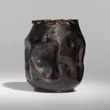 George E. Ohr, Vase, 1897-1900, glazed earthenware