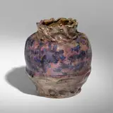 George E. Ohr, Vase, 1897-1900, glazed earthenware