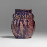 George E. Ohr, Vase, 1897-1900, glazed earthenware