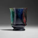 George E. Ohr, Vase, 1897-1900, glazed earthenware