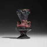 George E. Ohr, Large vase, 1897-1900, glazed earthenware