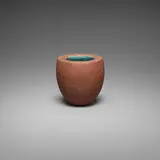 Massive round bowl by Gertrud and Otto Natzler, 1958, earthenware with Old Turquoise Alkaline Mat glaze, sold Jan 2026