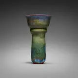 Gertrud and Otto Natzler, Vase form with flaring top and lip