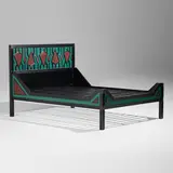 Judy Kensley McKie, Pine Turtle queen-size bed, 1987, carved and polychromed wood