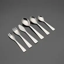 Flatware service by Gio Ponti, 1955, stainless steel, sold Apr 2026