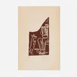 Pablo Picasso, Faune et chèvre, 1959, linocut on Arches