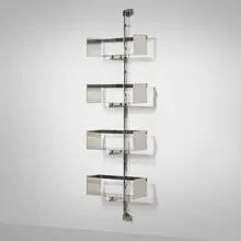 Vittorio Introini, P700 shelving unit from the Proposal series, c. 1969, chrome-plated steel, stainless steel