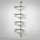 Vittorio Introini, P700 shelving unit from the Proposal series, c. 1969, chrome-plated steel, stainless steel