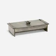 Reed & Barton, Cigarette box, 1929, pewter