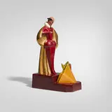 Robj, Mephisto table lamp, c. 1925, glazed stoneware