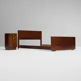 Gilbert Rohde, No. 3770 Group full-size bedframe and nightstand