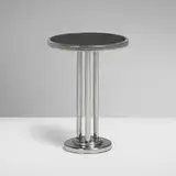 Wolfgang Hoffmann, Occasional table, c. 1930, chrome-plated steel, lacquer