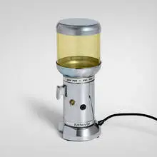 Kitchenaid coffee mill, model A-10 by Egmont Arens, c. 1935, chrome-plated steel and brass, acrylic, sold Apr 2026