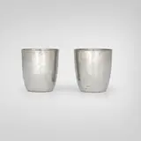 Porter Blanchard, Cups, pair, c. 1940, pewter