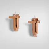 Machine Age, Sconces, pair