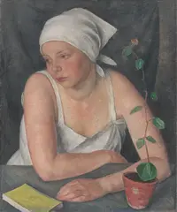 Bruno Breil, Porträt einer jungen Frau. Anfang der 1930er-Jahre, Öl auf Leinwand