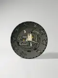 Paysage by Pablo Picasso, 1953, Runder Teller, weißer Ton, Engobenbemalung, Messergravur, stellenweise glasiert. ø 42 cm (16 ½ in.); ceramic, Madoura ed, sold Dec 2020