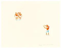 knappe Sache by Norbert Bisky, 2002, Aquarell auf Velin, sold Dec 2020