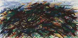 Max Uhlig, Mecklenburger Landschaftsformation (bei Penzlin), 1978, Öl auf Leinwand