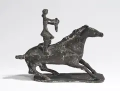 Priska von Martin, Zirkusszene, 1954, Bronze mit schwarzbrauner Patina. Höhe: 18,5 cm (7 ¼ in.)