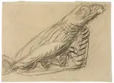 Ernst Barlach, Träumende Frau, 1912, Kohle auf leichtem Karton
