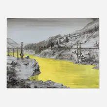 Paco Pomet, El Puente, 2016, oil on canvas