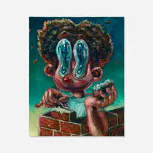 Antonio J. Ainscough, Drawn Together Clean Slate, 2023, acrylic on canvas