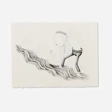 Jeff Ladouceur, Untitled, 2009, ink and correction fluid on paper