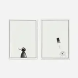 Ryan Travis Christian, Untitled 1/2 Diptych (set of two), 2019, graphite on paper