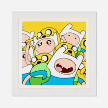 Jerkface, You Know What Time It is (Adventure Time), 2015, screenprint in colors