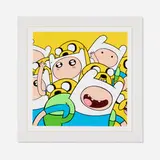 Jerkface, You Know What Time It is (Adventure Time), 2015, screenprint in colors