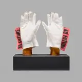 No Future Gloves for Johnny Rotten by Vivienne Westwood and Malcolm McLaren for Seditionaries, screenprint on fabric, fabric, sold Sep 2025