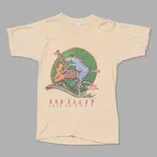 Bob Dylan, 1978 world tour vintage t-shirt, cotton or cotton-blend, single stitch