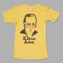 Elton John, Vintage t-shirt, 100% cotton, single stitch