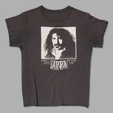 Frank Zappa, 1978 Buffalo New York vintage t-shirt, cotton or cotton-blend, single stitch